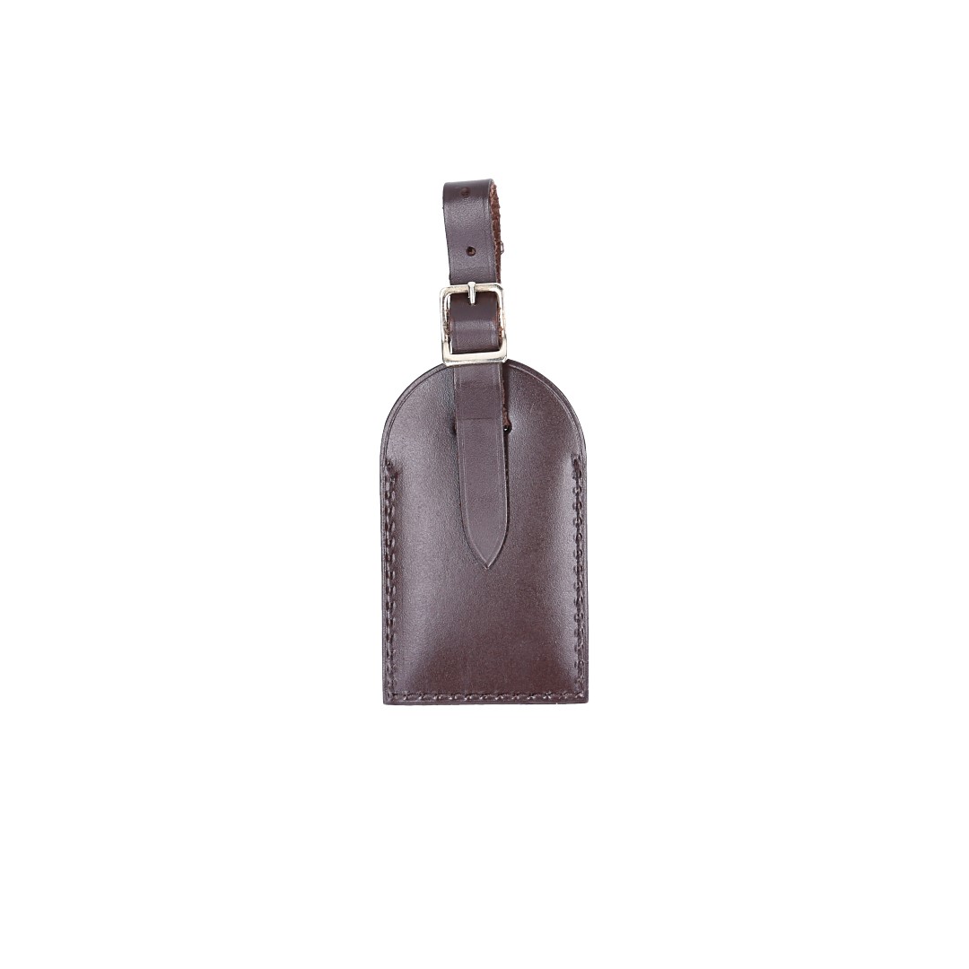 50947-LouisVuitton-Tag-Bruan-ITO_2D_0002 LOUIS VUITTON - ITO - ADRESSANHÄNGER MIT INITIALEN AUS RINDSLEDER IN DUNKELBRAUN