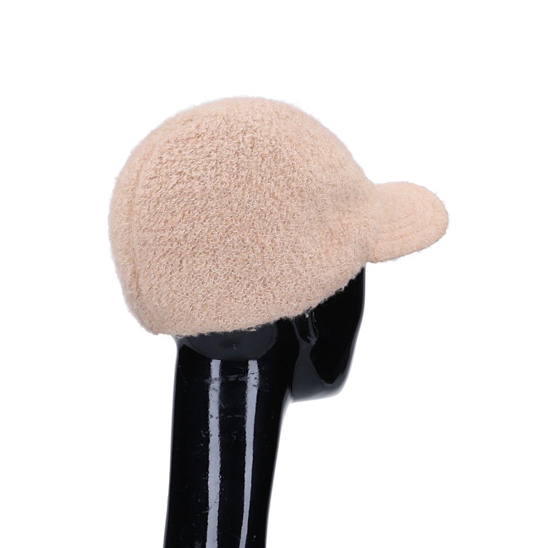 HERMÈS CAP - 'MILES CDS' COTTON BASEBALL CAP IN ANTIQUE/BLACK SIZE 60