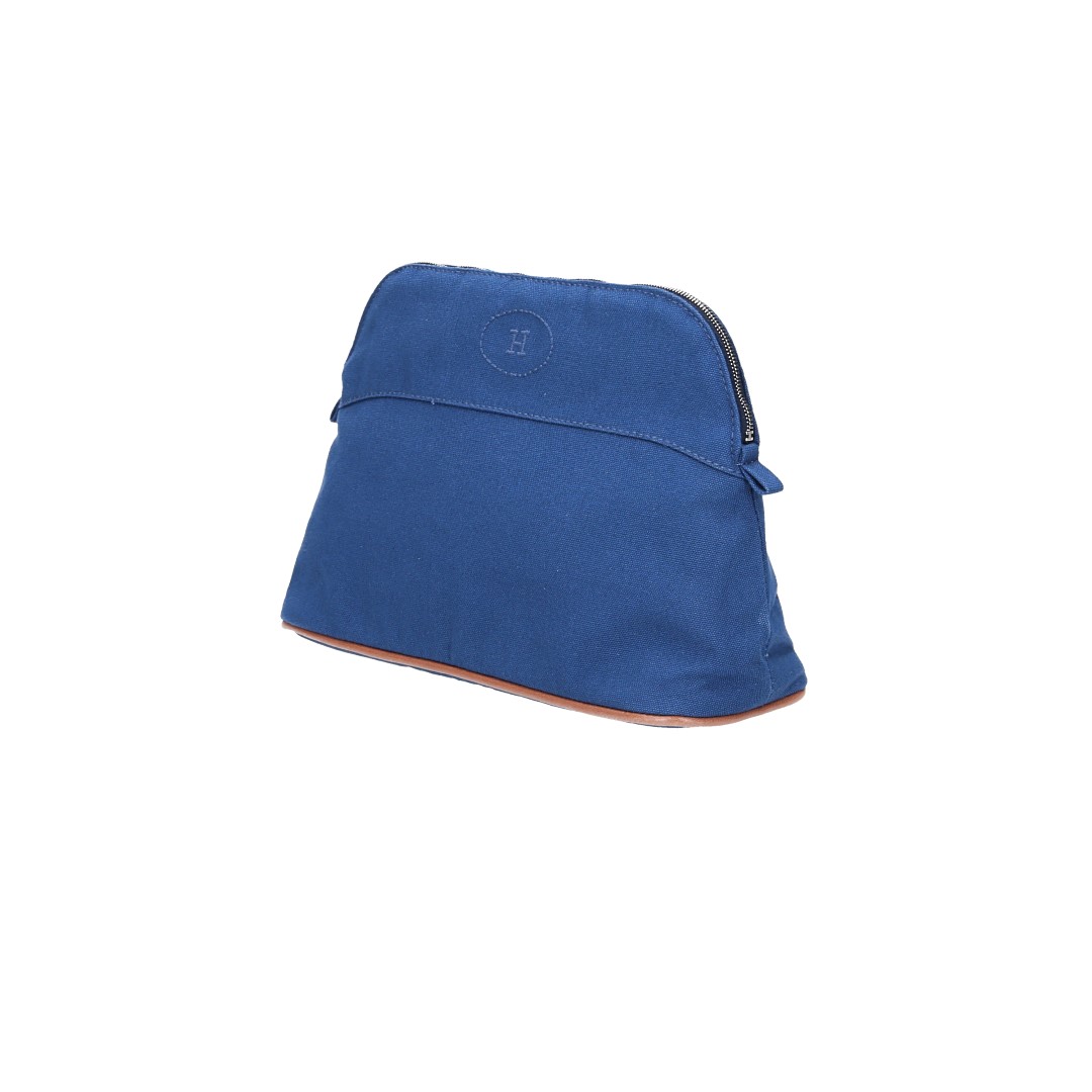 HERMÈS BOLIDE MINI MODELL CLUTCH TASCHE AUS BAUMWOLLE