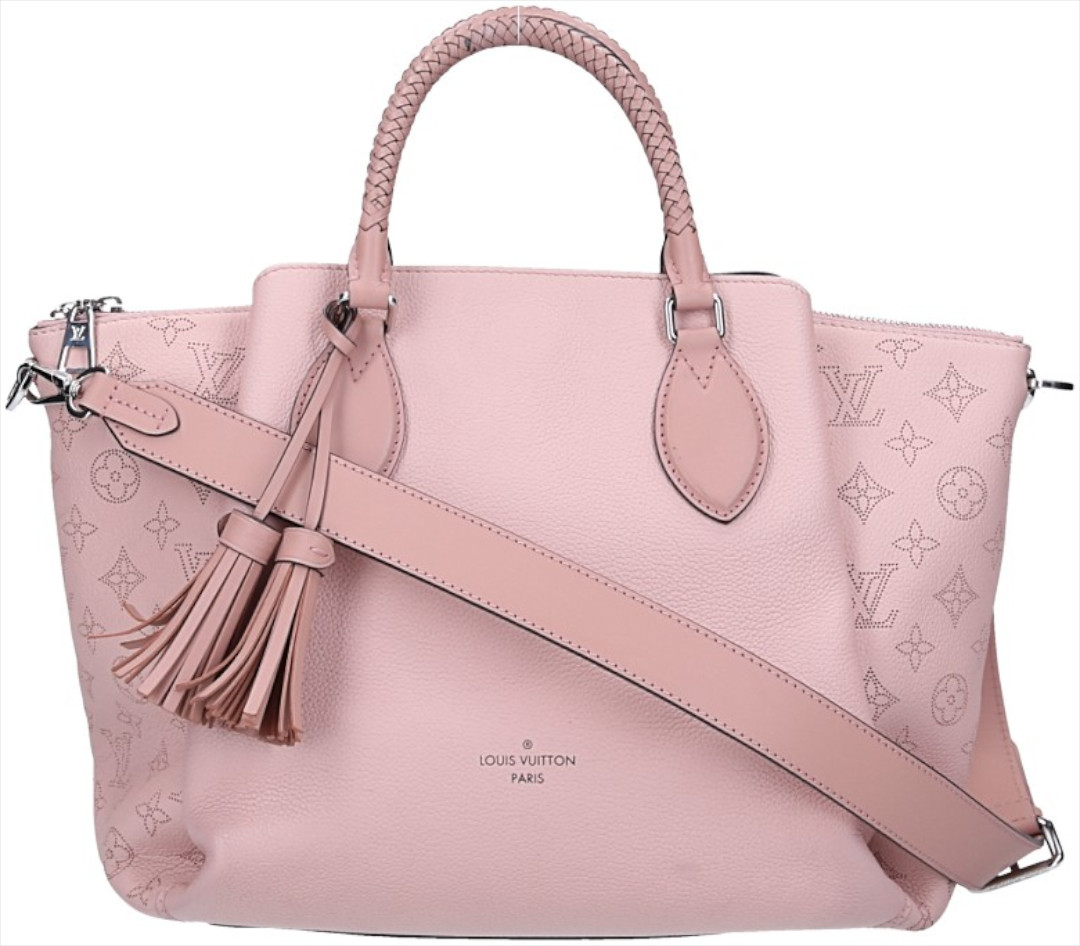 LOUIS VUITTON HAUMEA HANDTASCHE AUS MONOGRAM MAHINA LEDER IN MAGNOLIA (M55030)