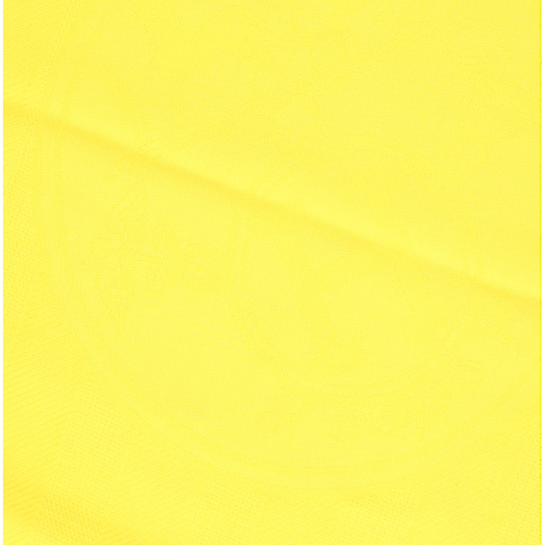 HERMÈS SCARF CASHMERE / SILK STOLE 'NEW LIBRIS' 75 x 213 CM IN VIVID YELLOW