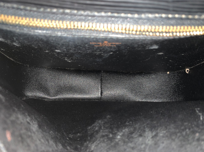 Leder Louis Umhängetaschen Leder Umhängetasche Schwarz Silber