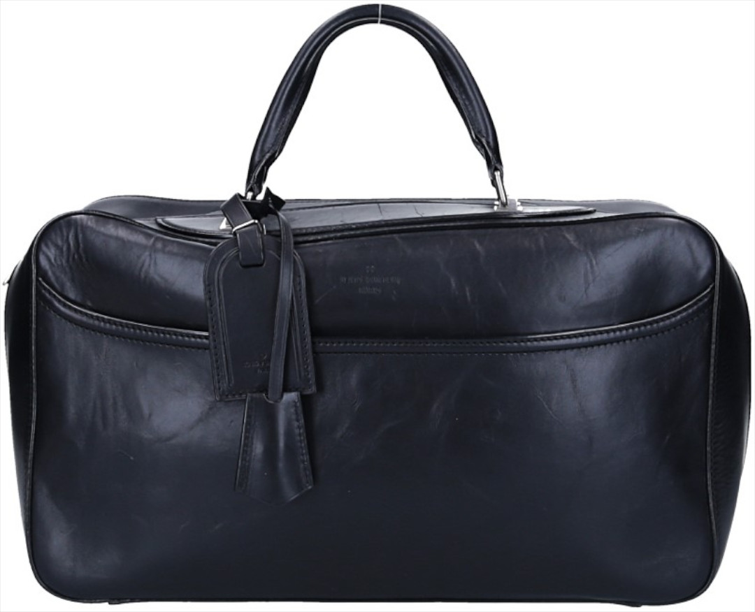 LOUIS VUITTON WEEKENDER REISETASCHE/HANDTASCHE AUS LEDER IN NOIR