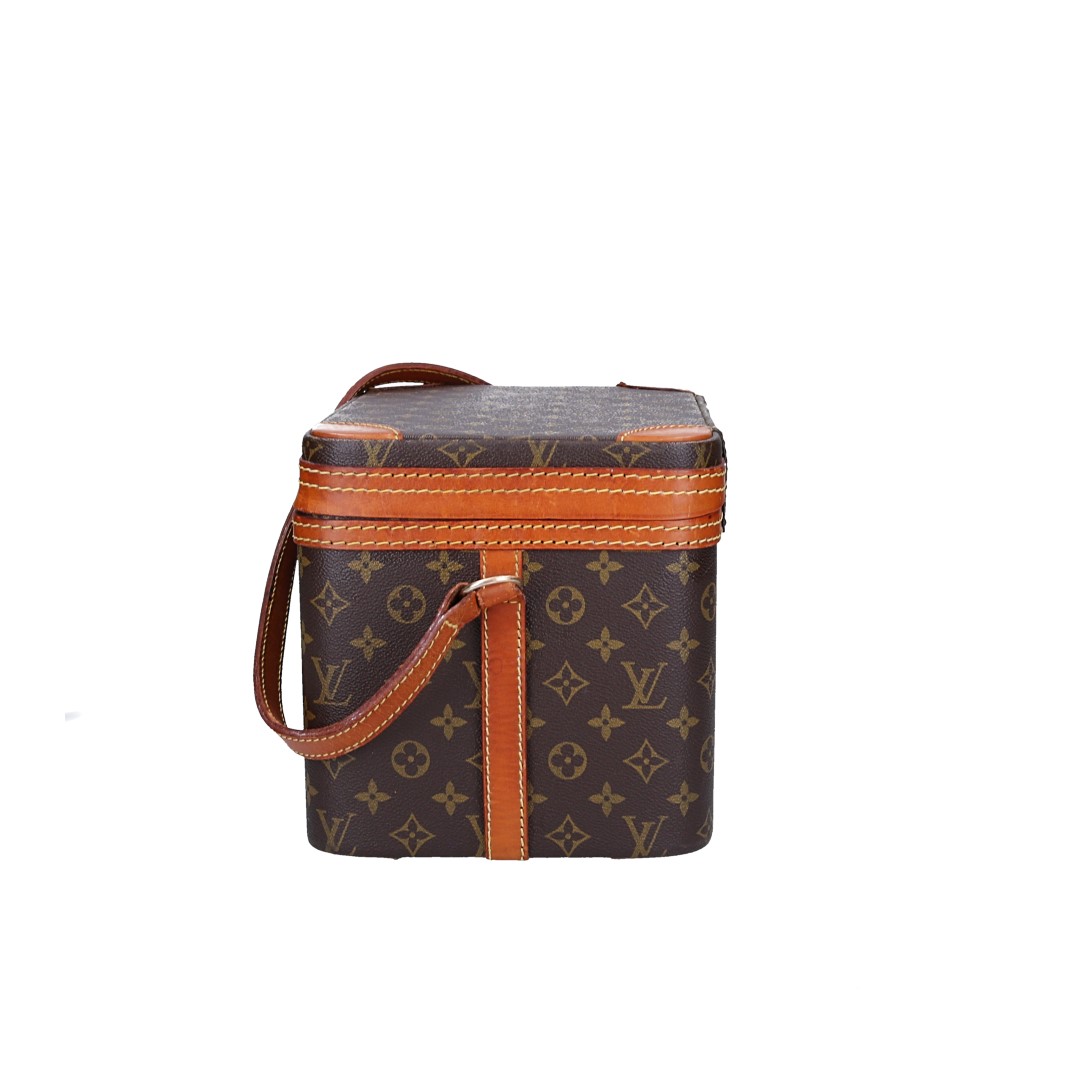 LOUIS VUITTON TRAIN CASE BEAUTY-CASE AUS MONOGRAM CANVAS IN VUITTONITE