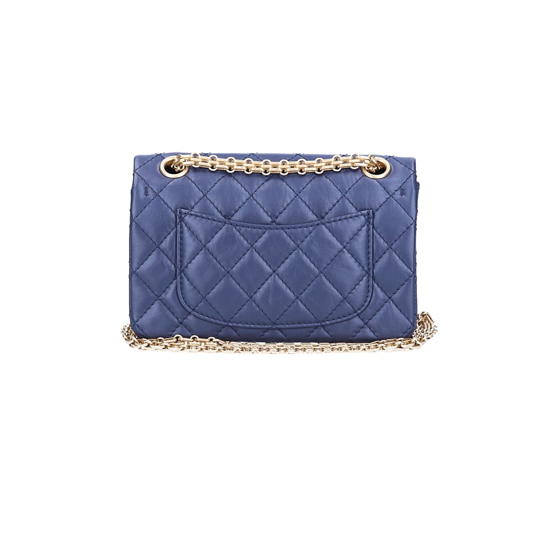 CHANEL 2.55 REISSUE SINGLE FLAP HANDTASCHE (224) AUS KALBSLEDER (A37584)