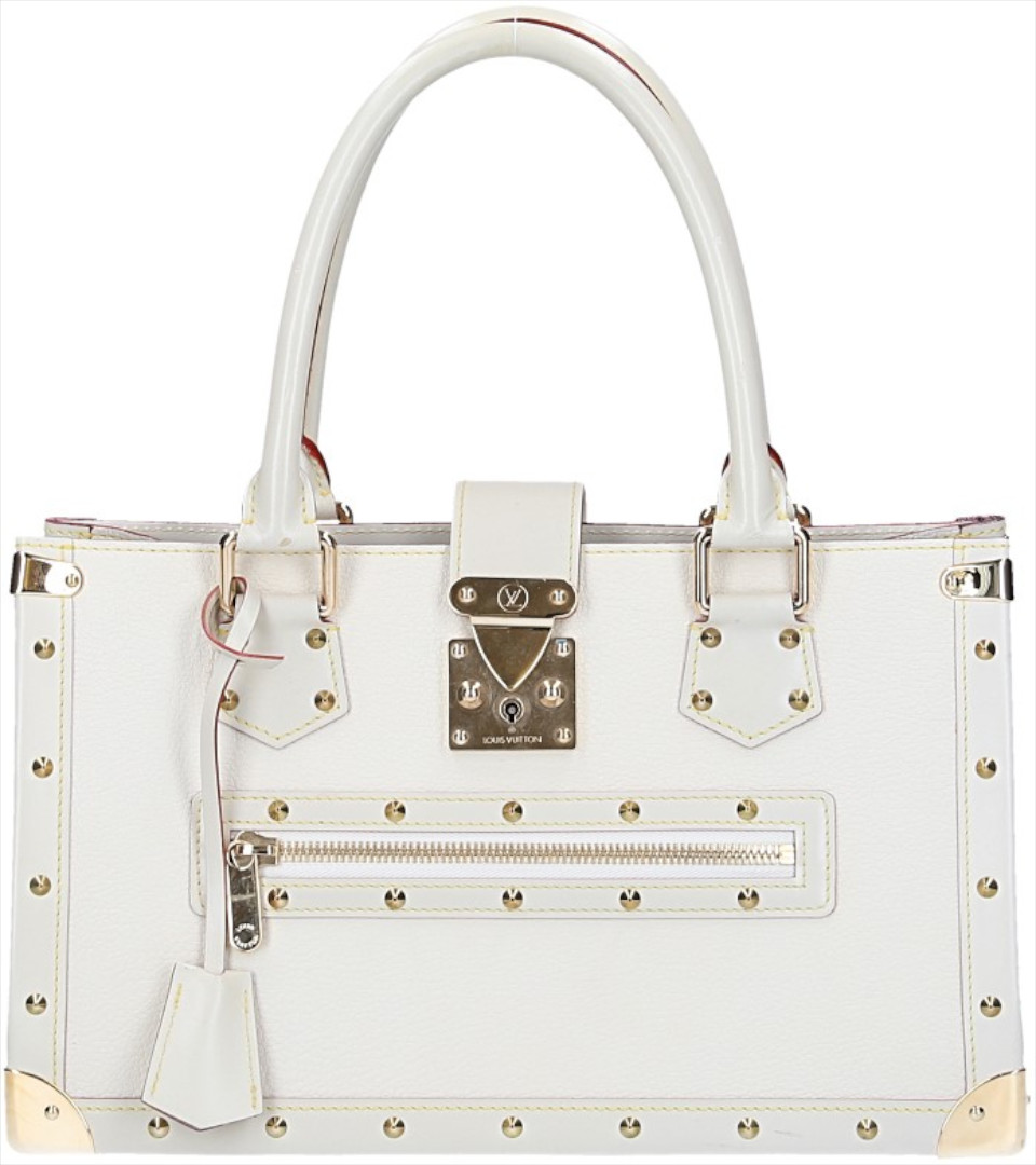 LOUIS VUITTON LE FABULEUX HANDTASCHE AUS SUHALI LEDER IN BLANC (M91815)