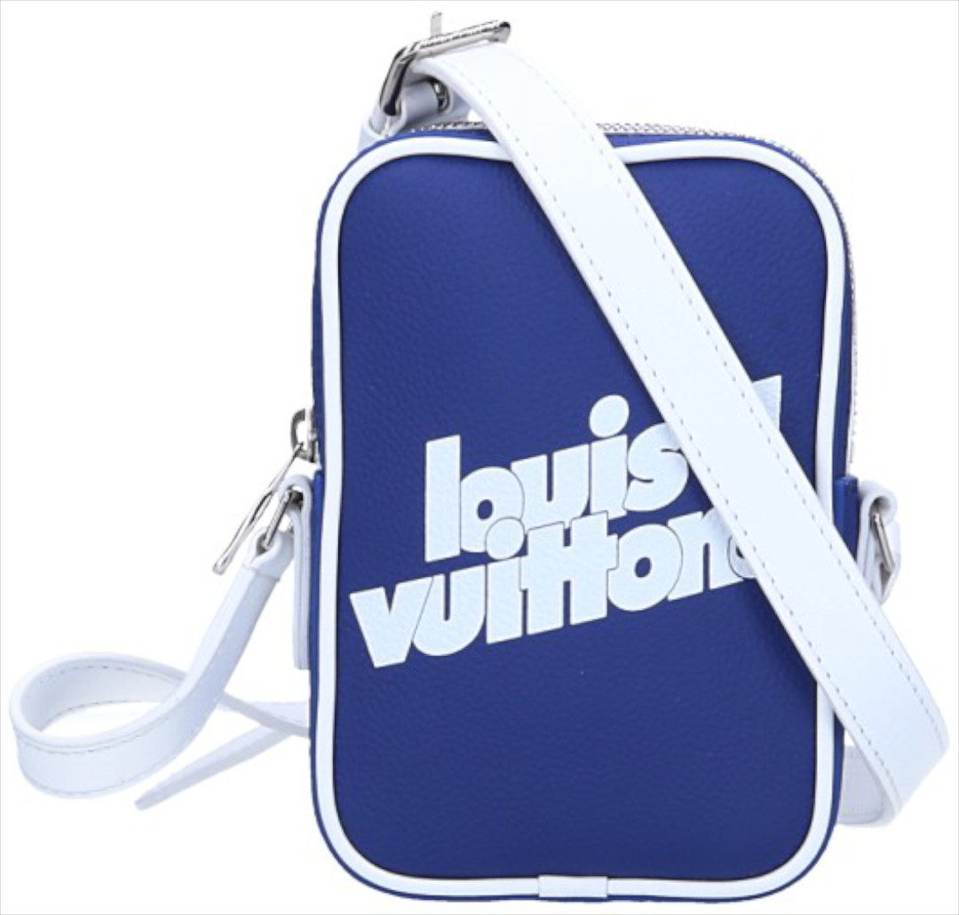 LOUIS VUITTON DANUBE PPM UMHÄNGETASCHE AUS EVERYDAY LV KALBSLEDER IN BLAU (M45893)