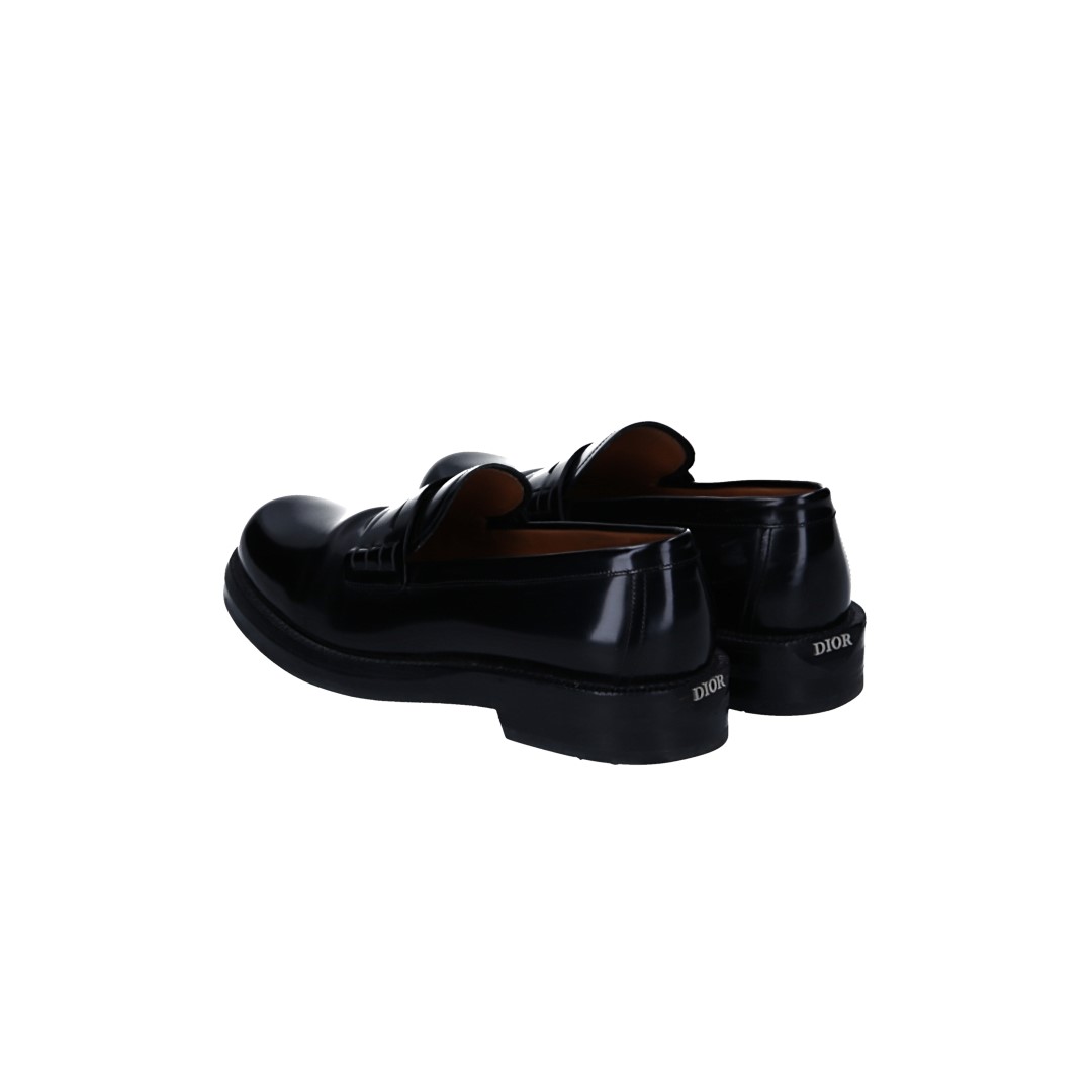 Christian Dior Velvet Loafers in Dark Blue Size 38.5