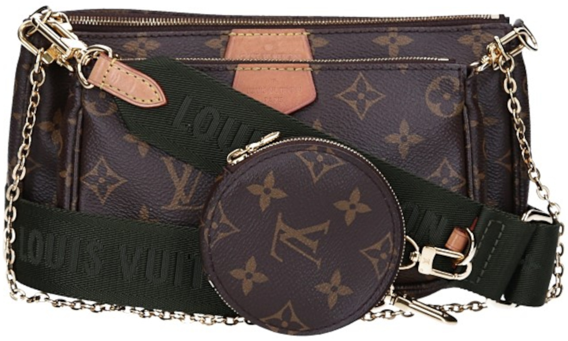 LOUIS VUITTON MULTI POUCH ACCESSORIES HAND BAG IN MONOGRAM CANVAS IN KHAKI (M44813)