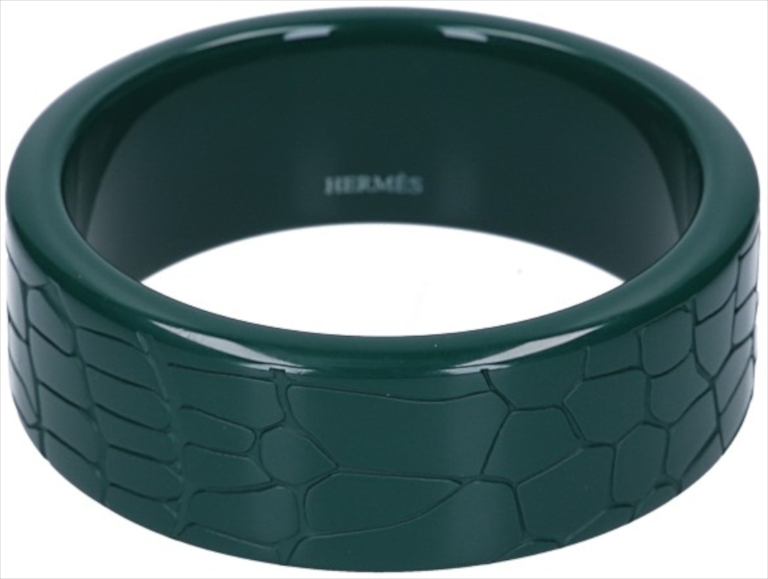 HERMÈS ARMREIF AUS LACKIERTEM HOLZ IN GRÖßE M