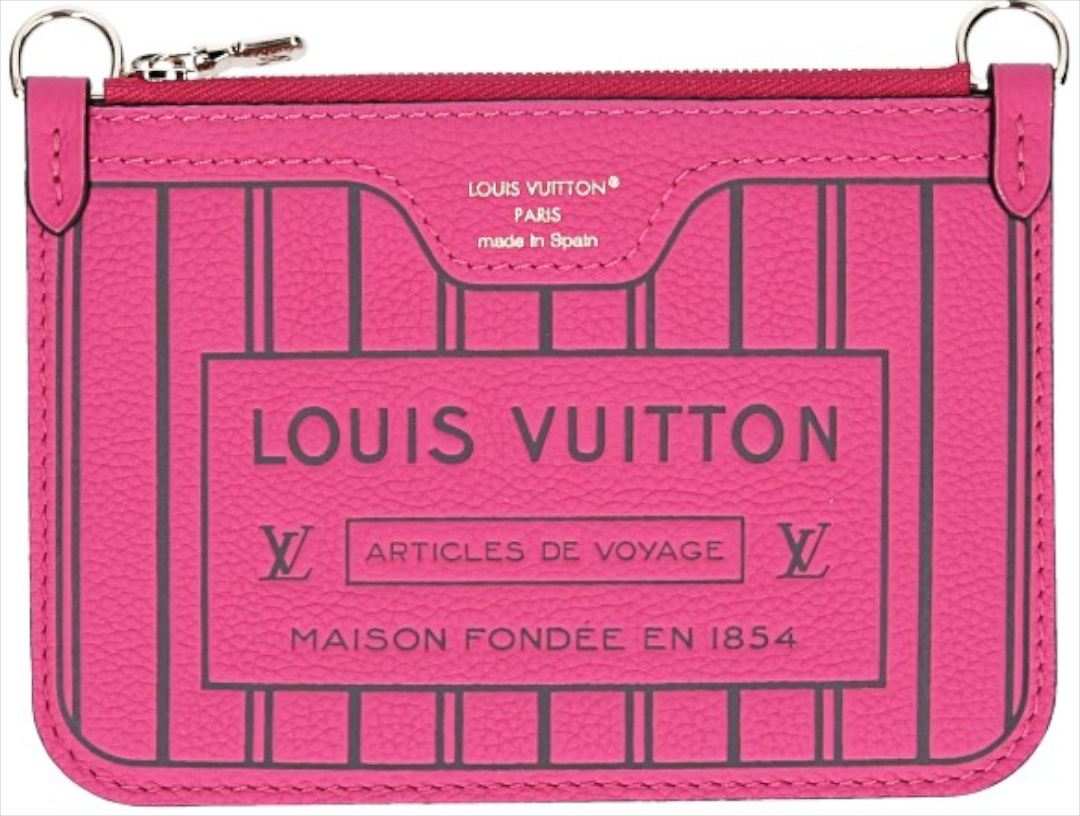 LOUIS VUITTON POCHETTE VON NEVERFULL BB INSIDE OUT (M28348) AUS RINDSLEDER IN ROSE PONDICHERRY