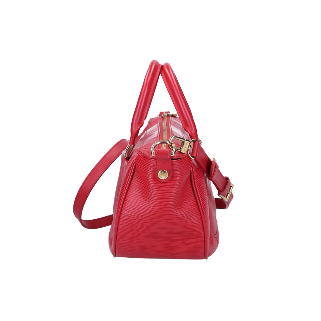 LOUIS VUITTON DHANURA MM HENKELTASCHE AUS EPI LEDER IN ROUGE (M5910E)