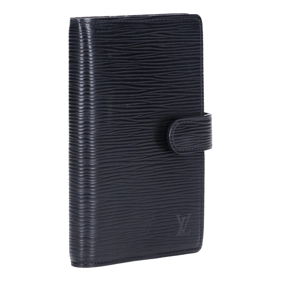 40585-Louis-Vuitton-Agenda-Epi-Scwarz_2D_0008 LOUIS VUITTON AGENDA FONCTIONNEL PM AUS EPI LEDER IN KOURIL SCHWARZ