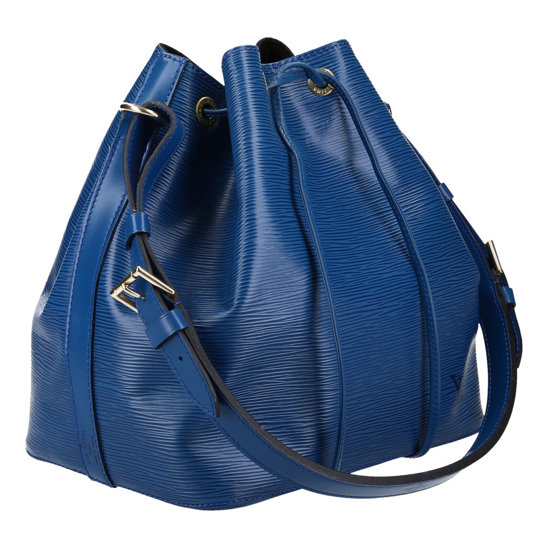 LOUIS VUITTON NOÉ PETIT MODEL SCHULTERTASCHE AUS EPI LEDER IN TOLEDO BLAU (M44105)