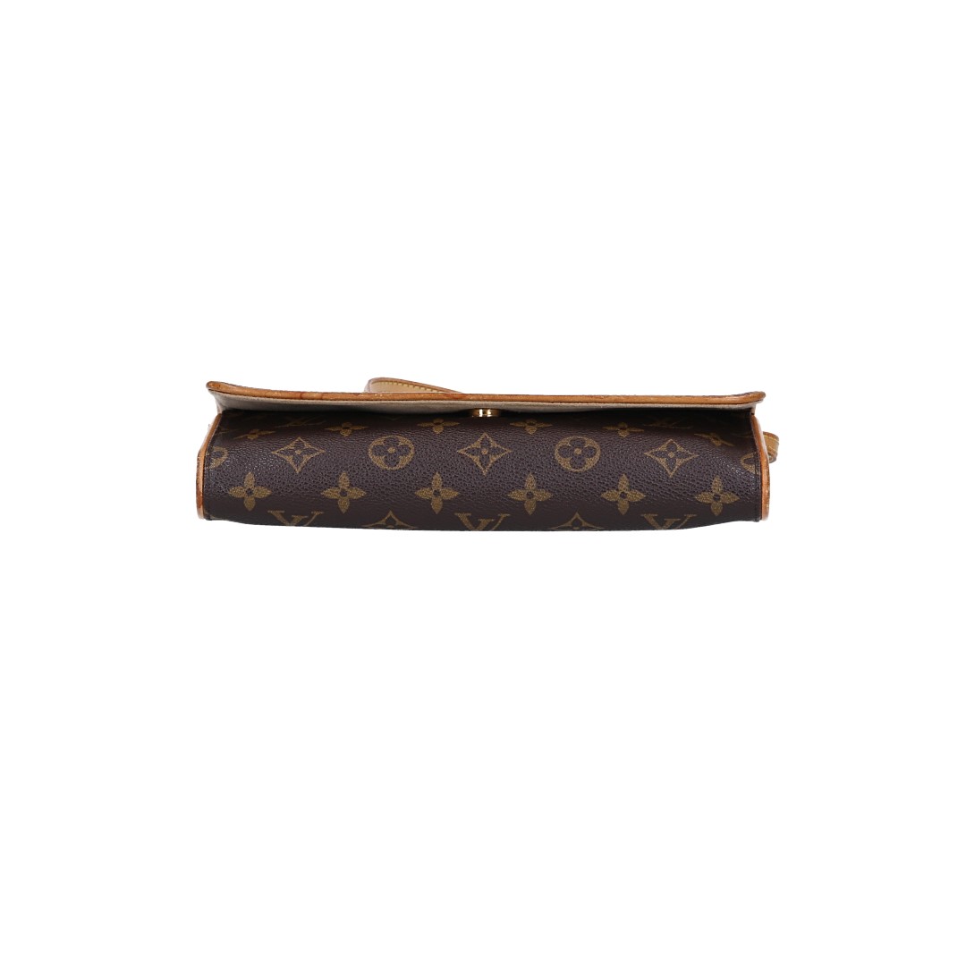 LOUIS VUITTON POCHETTE TWIN GM CLUTCH AUS MONOGRAM CANVAS (M51852)