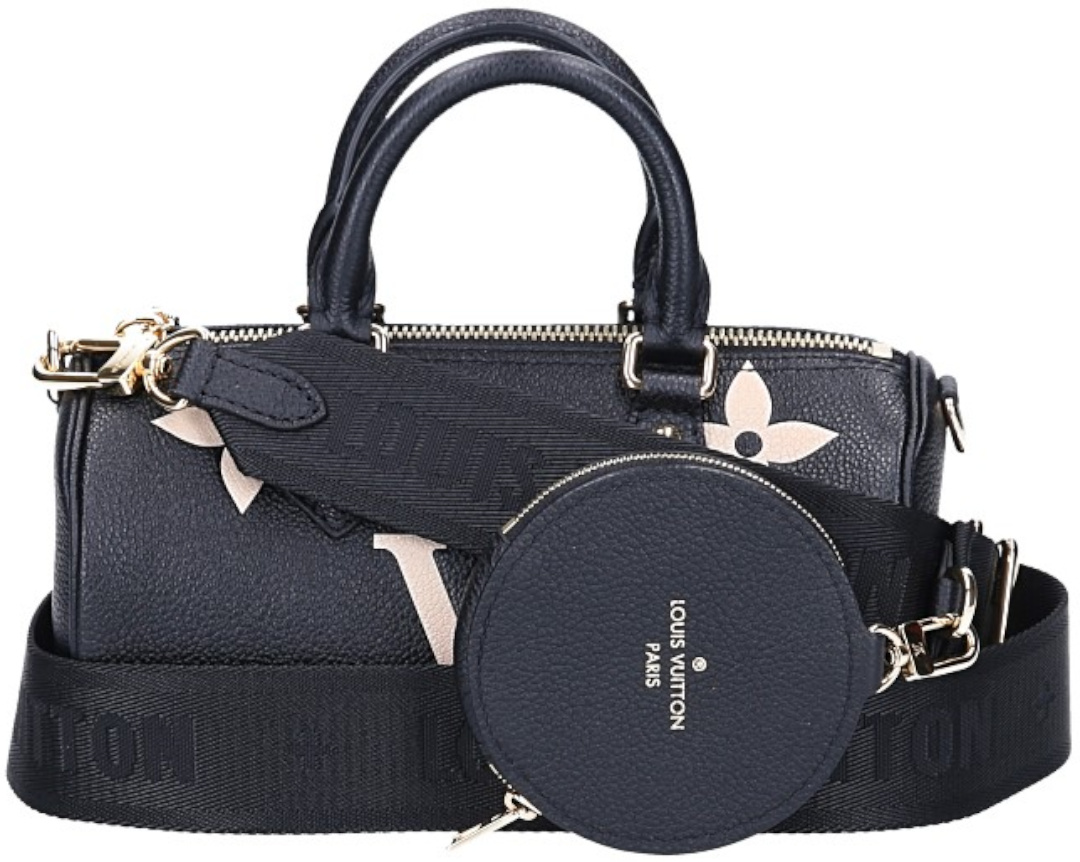LOUIS VUITTON PAPILLON BB HANDTASCHE AUS MONOGRAM EMPREINTE LEDER IN NOIR/CREME (M45980)