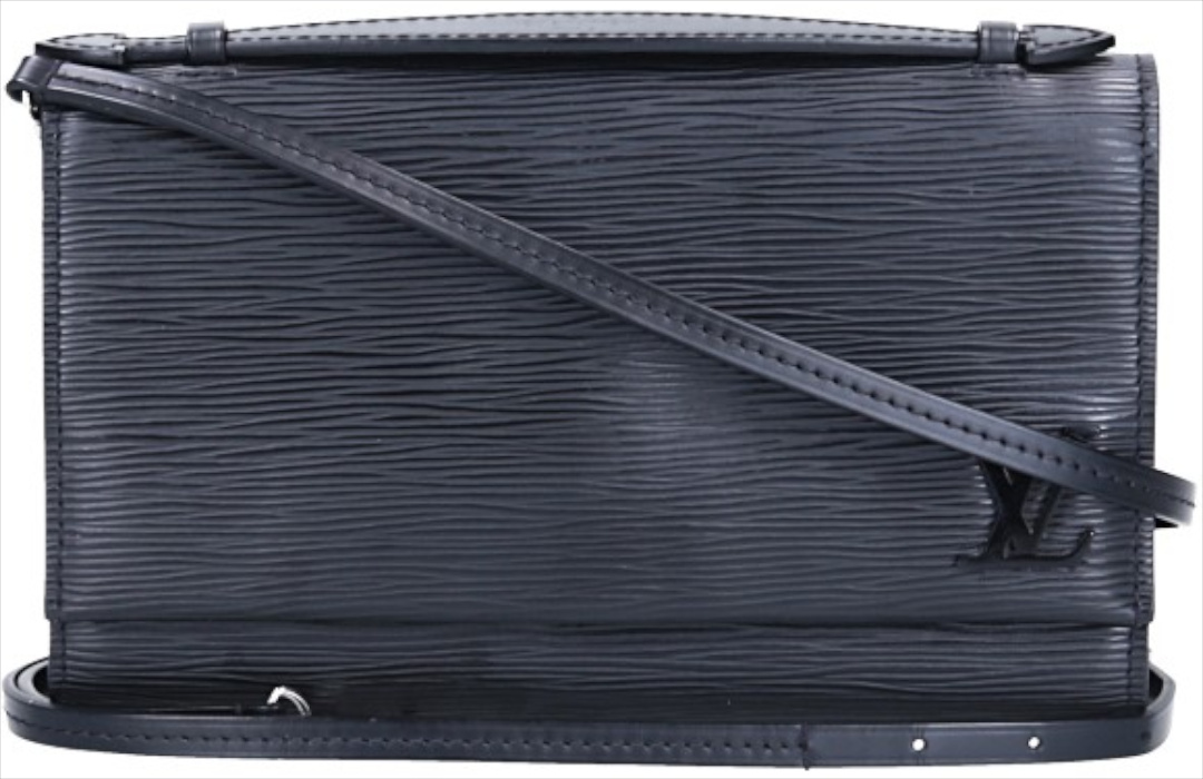 LOUIS VUITTON CLERY HANDTASCHE AUS EPI LEDER IN NOIR (M54537)