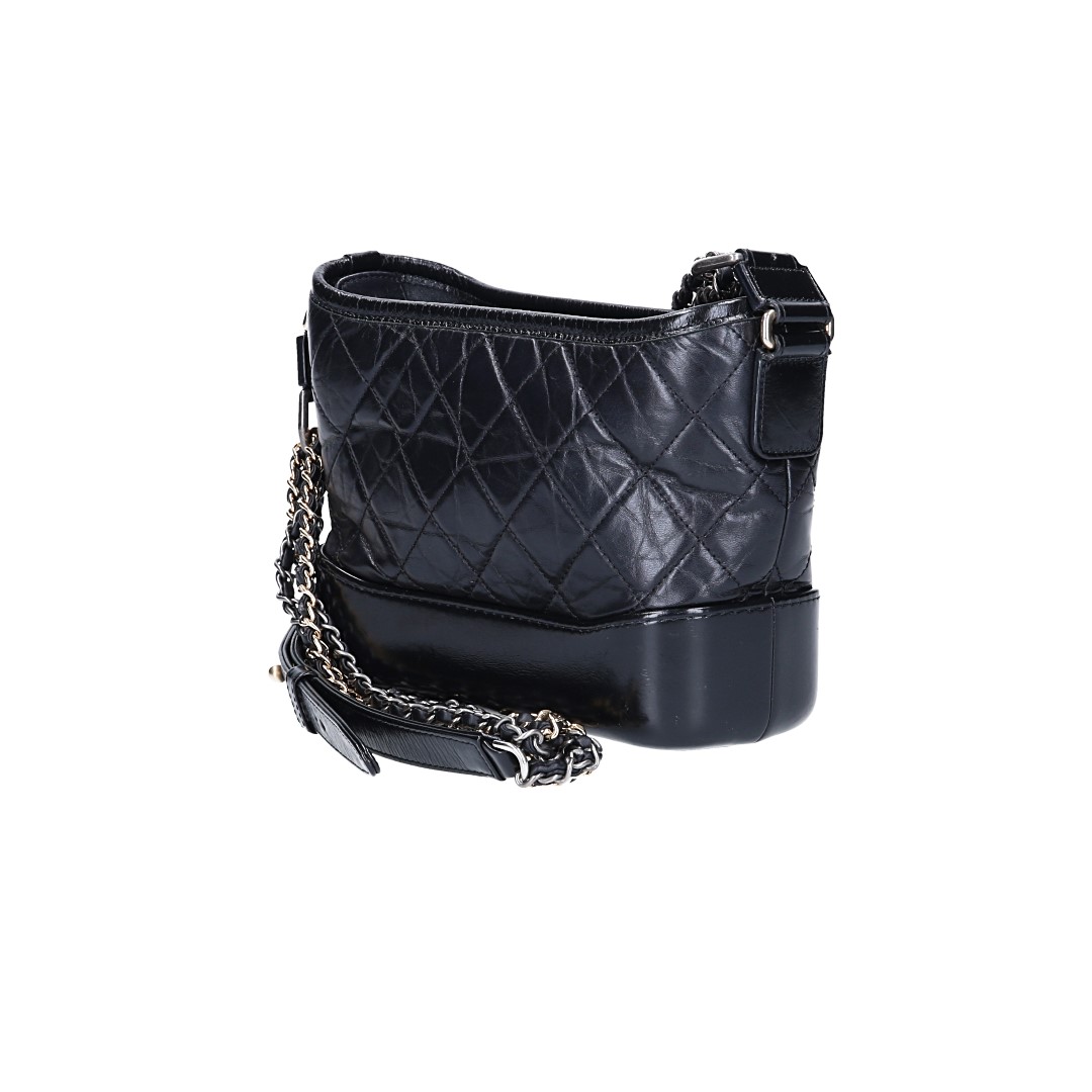 CHANEL GABRIELLE (SMALL) HANDTASCHE KALBSLEDER IN SCHWARZ (A91810)