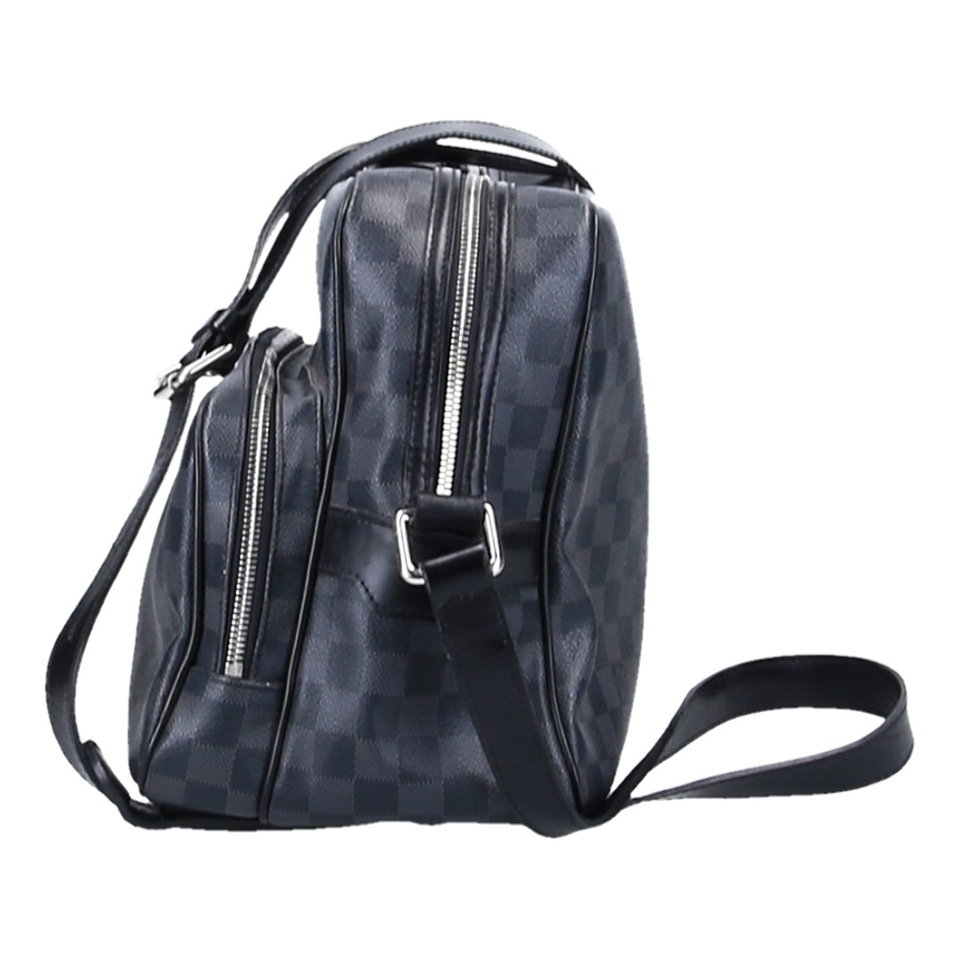 44985-LV-Henkeltasche-Damier-Graphite_2D_0003 LOUIS VUITTON IEOH UMHÄNGETASCHE AUS DAMIER GRAPHITE CANVAS (N41446)