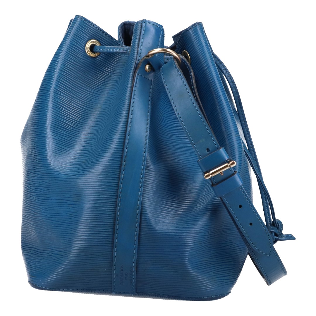 LOUIS VUITTON NOÉ PETIT MODEL SCHULTERTASCHE AUS EPI LEDER IN TOLEDO BLAU (M44105)