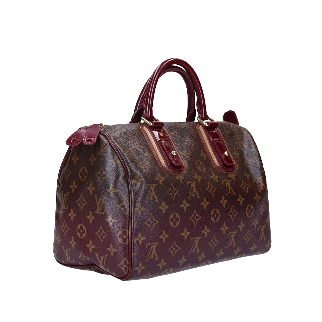 LOUIS VUITTON SPEEDY 30 HENKELTASCHE AUS MONOGRAM MIRAGE CANVAS IN BORDEAUX (M95586)