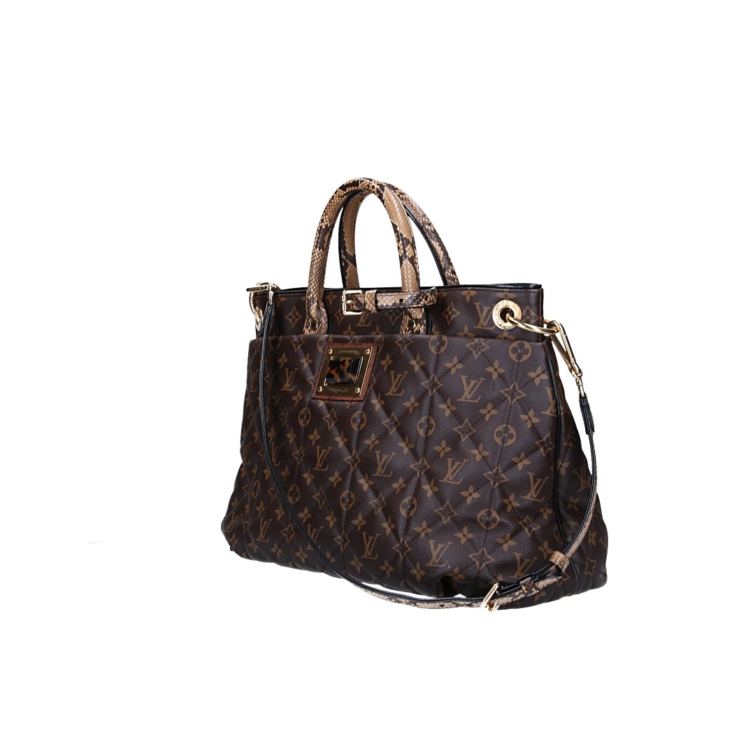48908_Louis-Vuitton_Henkeltasche_Damier_2D_0003 LOUIS VUITTON TOTE GM HANDTASCHEN AUS MONOGRAM ETOILE CANVAS IN MIEL (S52071)