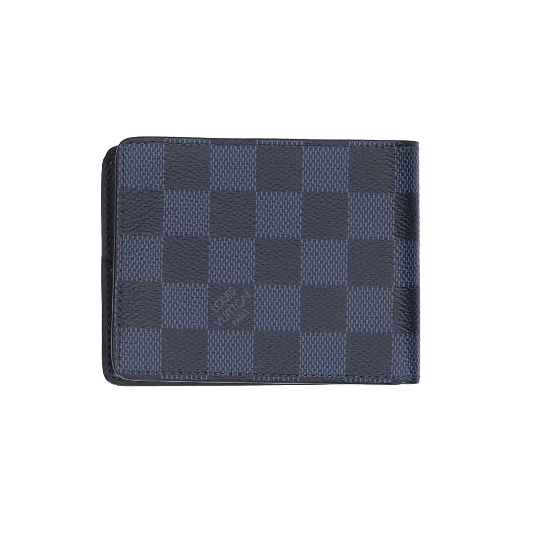 LOUIS VUITTON GELDBÖRSE 'SLENDER' AUS DAMIER COBALT CANVAS (N62239)