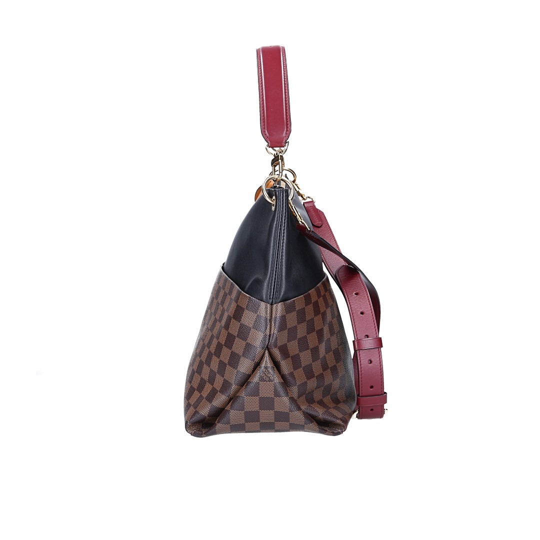 LOUIS VUITTON MAIDA HOBO HANDTASCHE AUS DAMIER EBENE CANVAS (N40369)