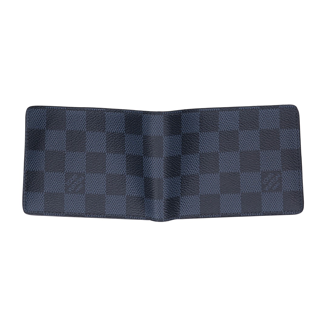 LOUIS VUITTON GELDBÖRSE 'SLENDER' AUS DAMIER COBALT CANVAS (N62239)