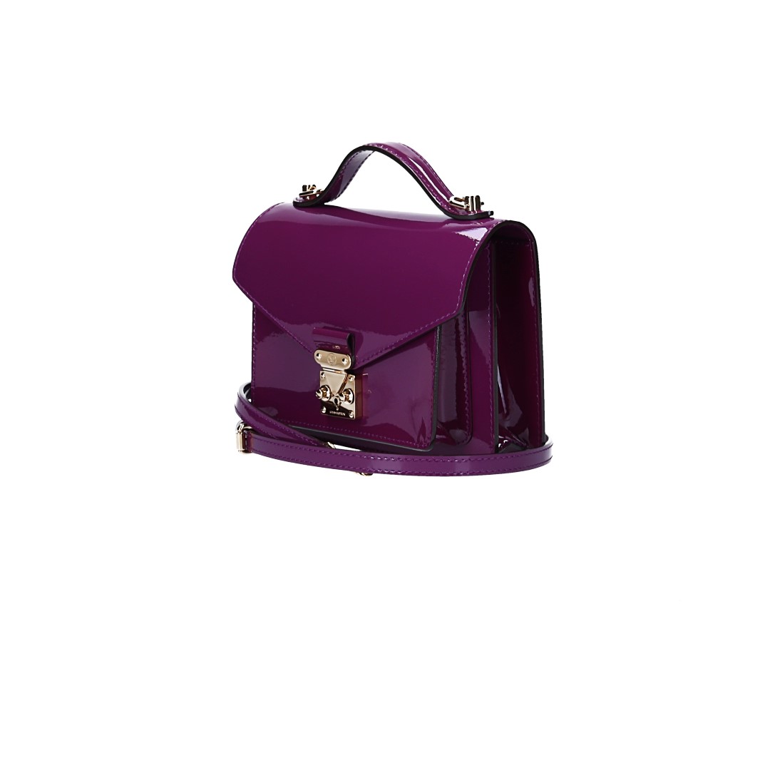 LOUIS VUITTON MONCEAU BB HANDTASCHE AUS VERNIS LEDER IN AMETHYST (M90112)