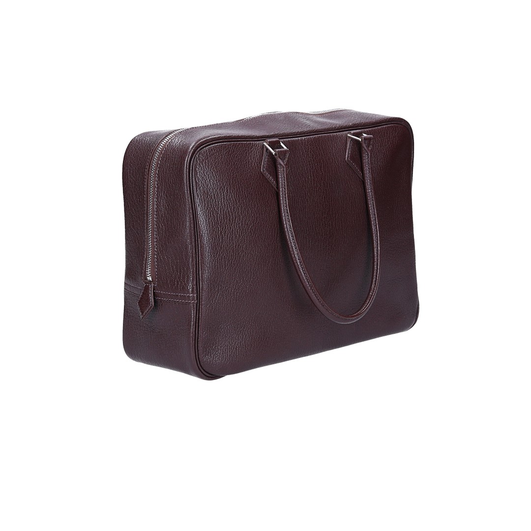 HERMÈS SAC A MAIN PLUME 32 HANDTASCHE AUS CHEVRE DE COROMANDEL MIT PHW