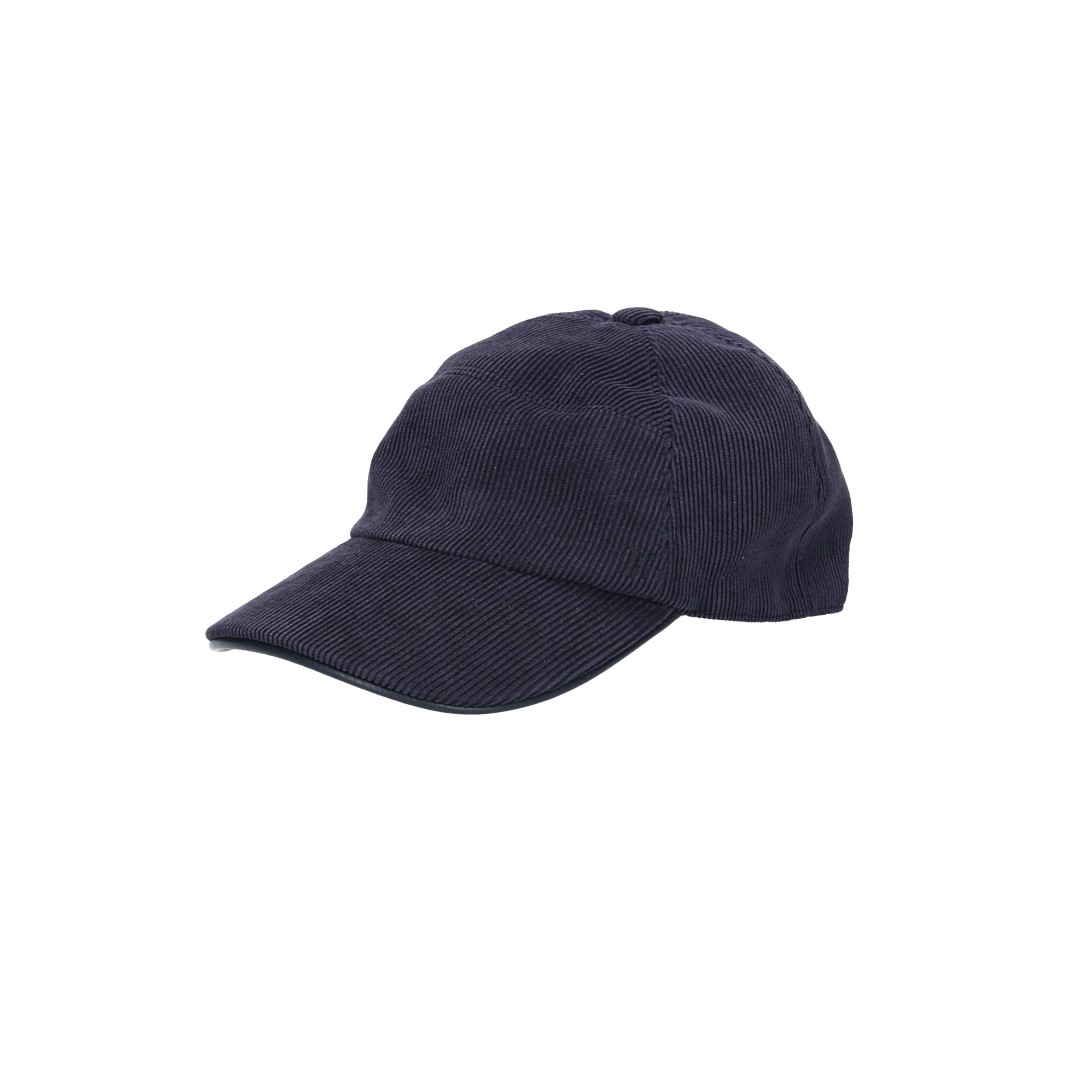 HERMÈS CAP - 'MILES CDS' COTTON BASEBALL CAP IN ANTIQUE/BLACK SIZE 60