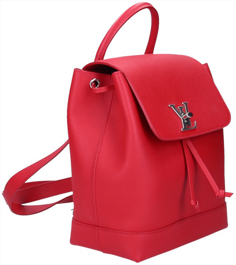 47568-Louis-Vuitton-Backpack_2D_0017 LOUIS VUITTON LOCKME BACKPACK RUCKSACK AUS TAURILLON LEDER IN RUBIS (M41814)