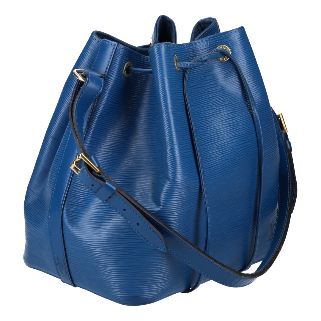 LOUIS VUITTON NOÉ PETIT MODEL SCHULTERTASCHE AUS EPI LEDER IN TOLEDO BLAU (M44105)