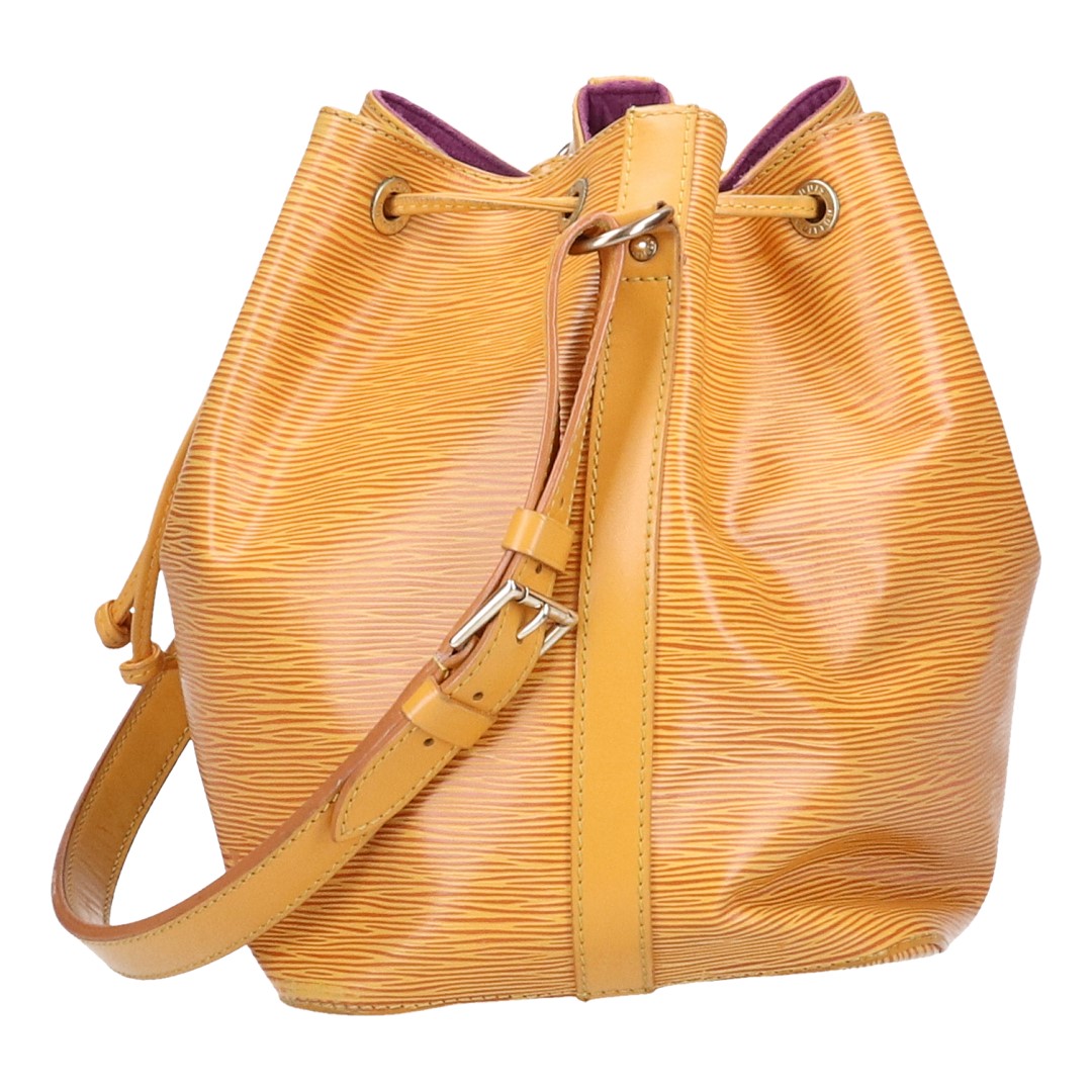 LOUIS VUITTON NOÉ PETIT MODEL SCHULTERTASCHE AUS EPI LEDER IN TASSIL GELB (M44109)