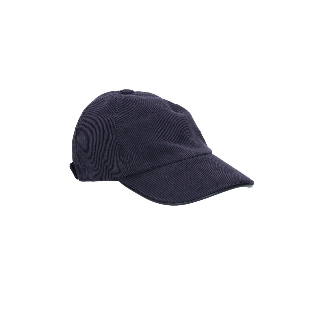 HERMÈS CAP - 'MILES CDS' COTTON BASEBALL CAP IN ANTIQUE/BLACK SIZE 60