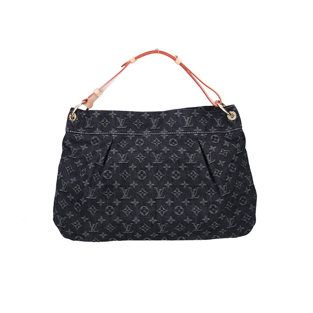 50269-LouisVuitton-Handtasche-Denim-Schwarz_2D_0005 LOUIS VUITTON DAILY PM HANDTASCHE AUS MONOGRAM DENIM IN NOIR (M40494)
