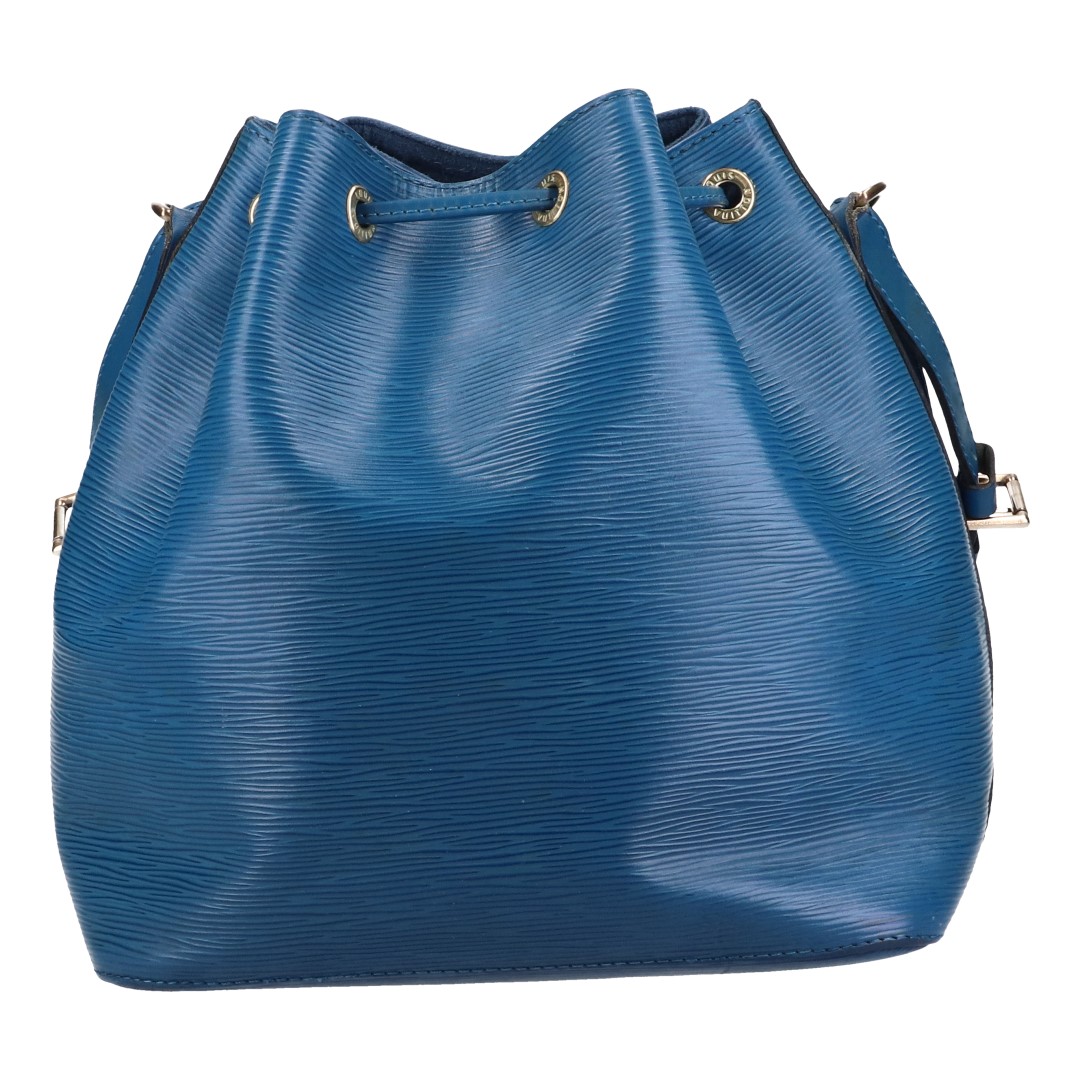 LOUIS VUITTON NOÉ PETIT MODEL SCHULTERTASCHE AUS EPI LEDER IN TOLEDO BLAU (M44105)