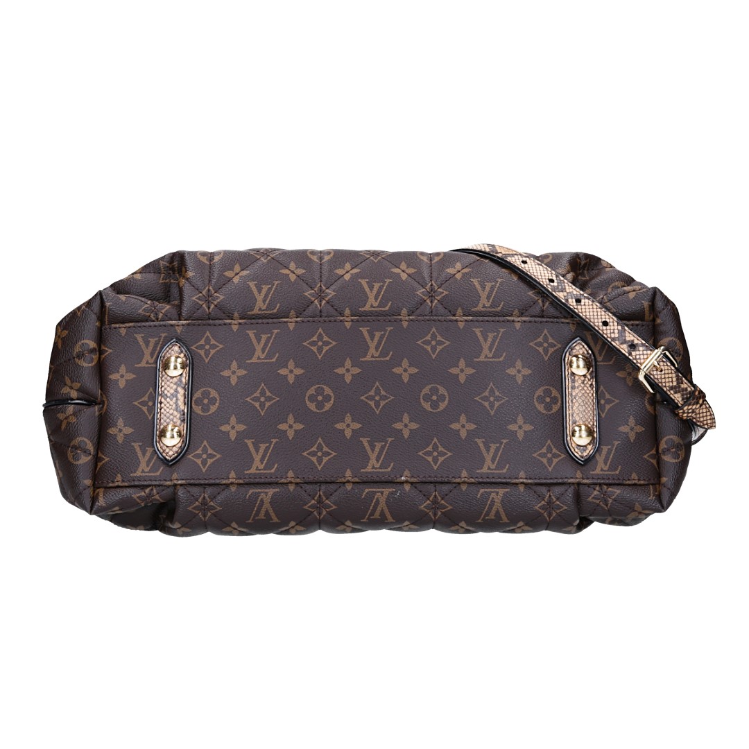 48908_Louis-Vuitton_Henkeltasche_Damier_2D_0011 LOUIS VUITTON TOTE GM HANDTASCHEN AUS MONOGRAM ETOILE CANVAS IN MIEL (S52071)