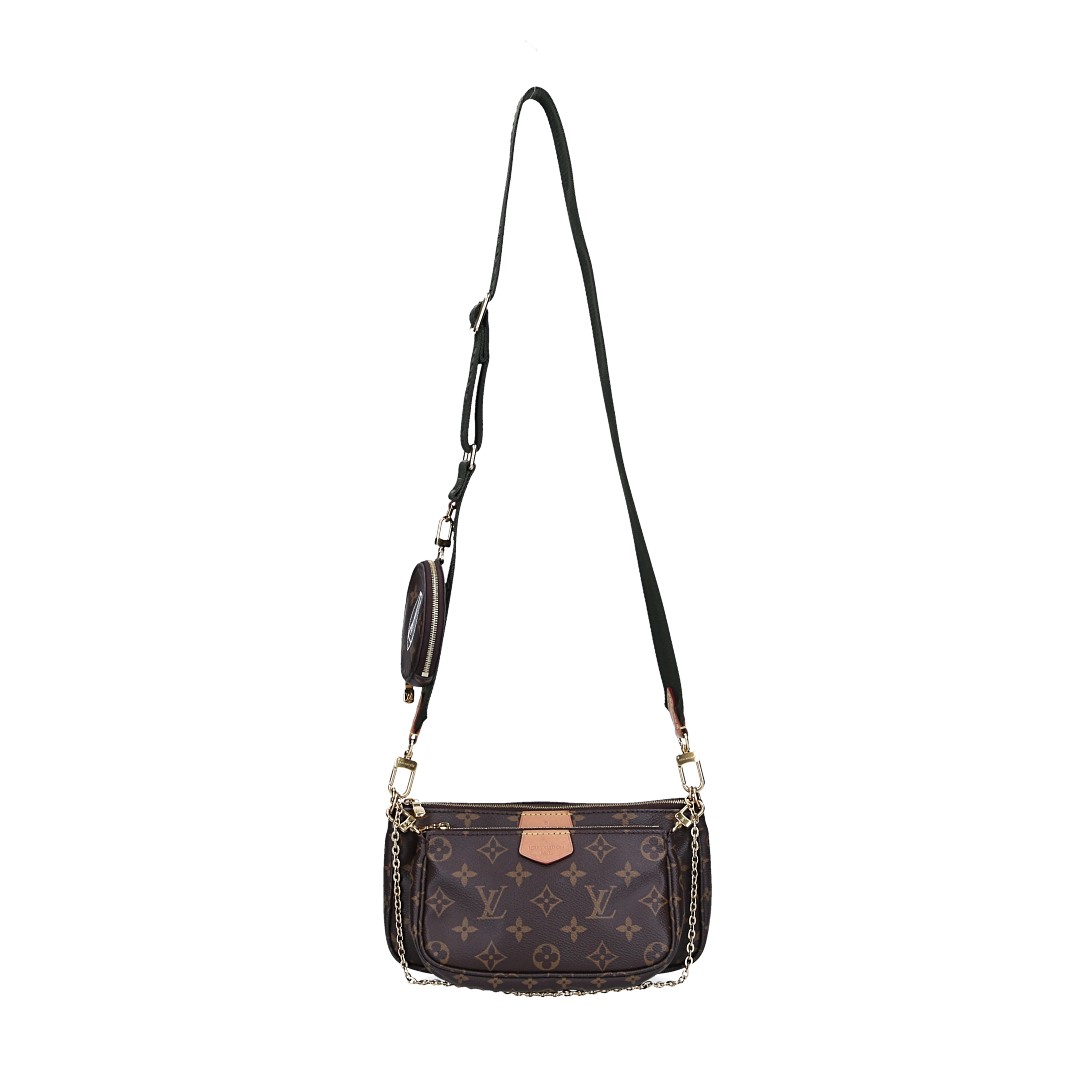 LOUIS VUITTON MULTI POCHETTE ACCESSOIRES HANDTASCHE AUS MONOGRAM CANVAS IN KAKI (M44813)