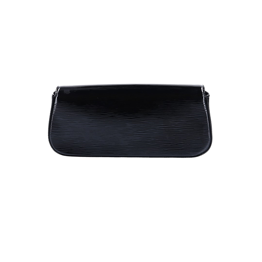 LOUIS VUITTON ASCOT POUCH CLUTCH MADE OF DAMIER EBENE CANVAS