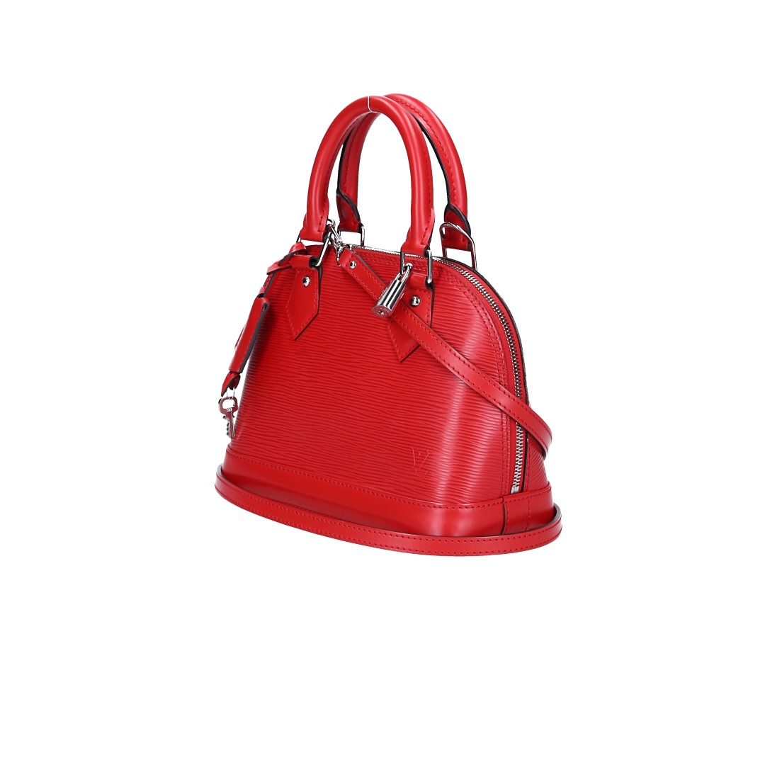 LOUIS VUITTON ALMA BB HANDTASCHE AUS EPI LEDER IN COQUELICOT (M41160)