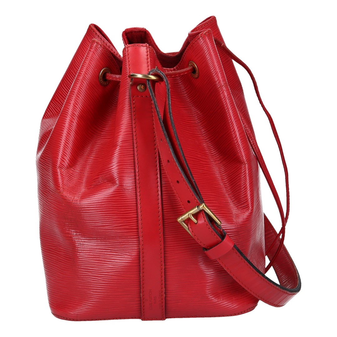 LOUIS VUITTON NOÉ PETIT MODEL SCHULTERTASCHE AUS EPI LEDER IN CASTILLIAN ROT