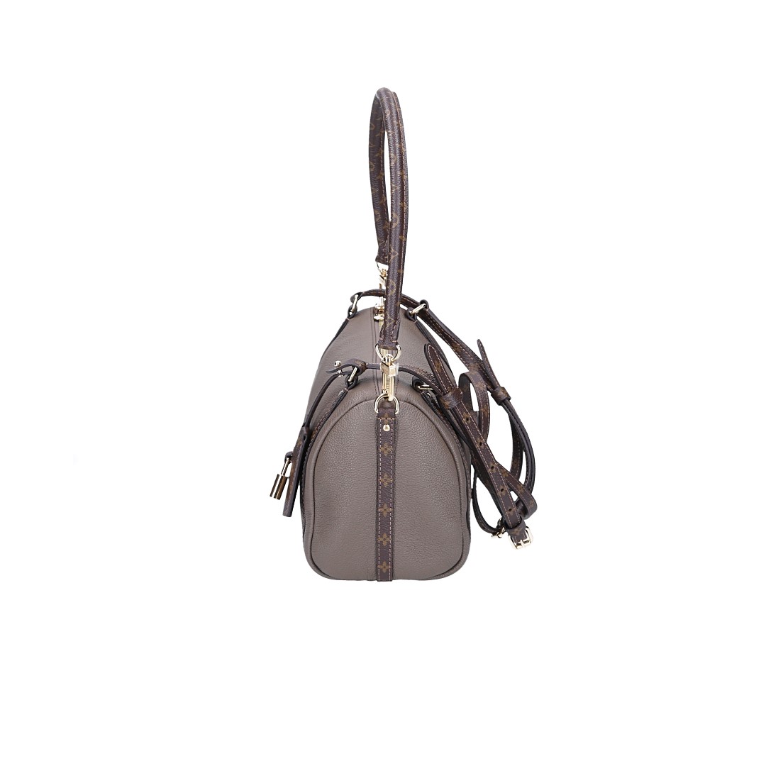 LOUIS VUITTON EXPRESS PM HANDTASCHE AUS KALBSLEDER UND MONOGRAM CANVAS IN SMOKE (M26360)
