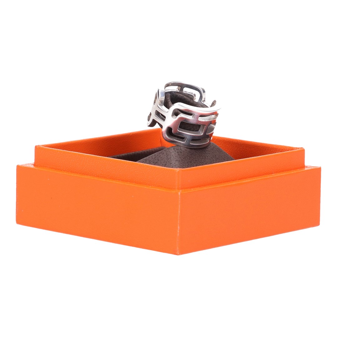 43648-Hermes-Ring_2D_0004 HERMÈS ARCANE RING AUS 925ER SILBER IN GRÖSSE 50
