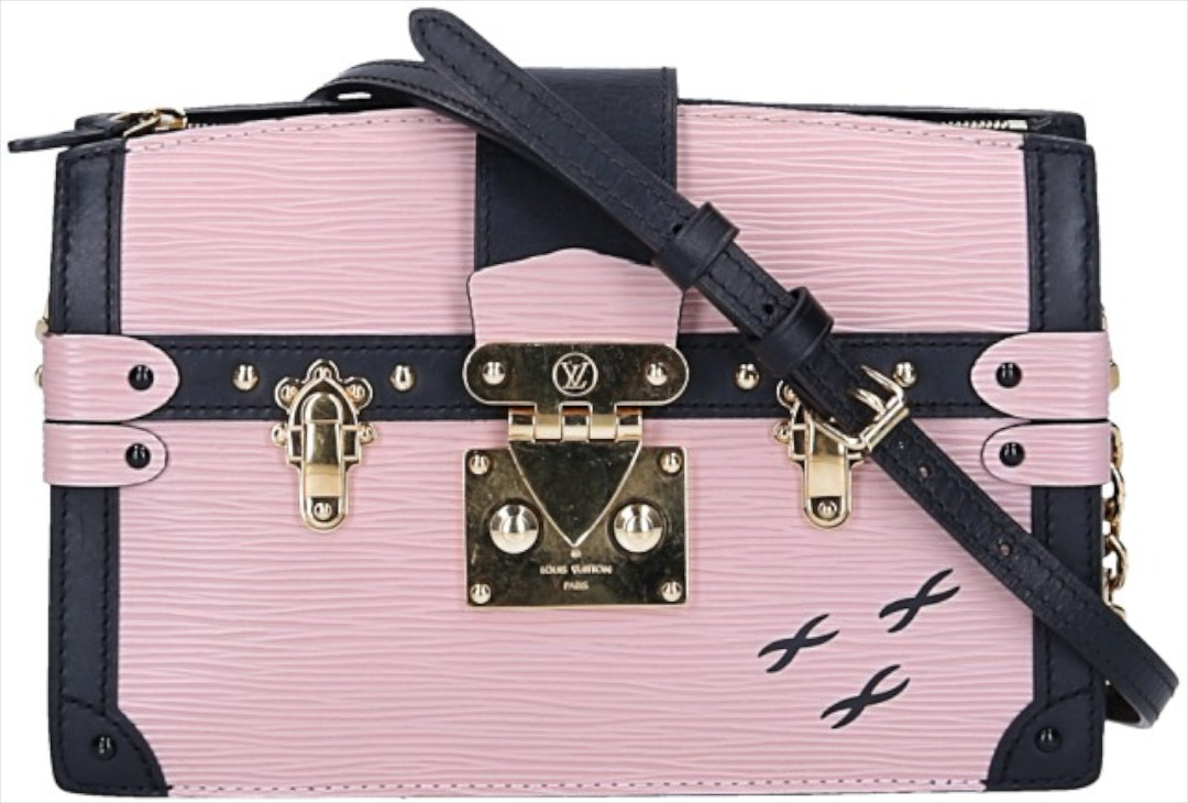 LOUIS VUITTON TRUNK CLUTCH HANDTASCHE AUS EPI LEDER IN ROSE BALLERINA (M53191)