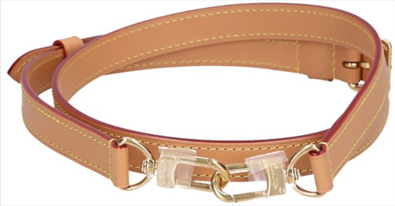 Louis Vuitton Adjustable Shoulder Strap in Rindsleder in Black with Silver