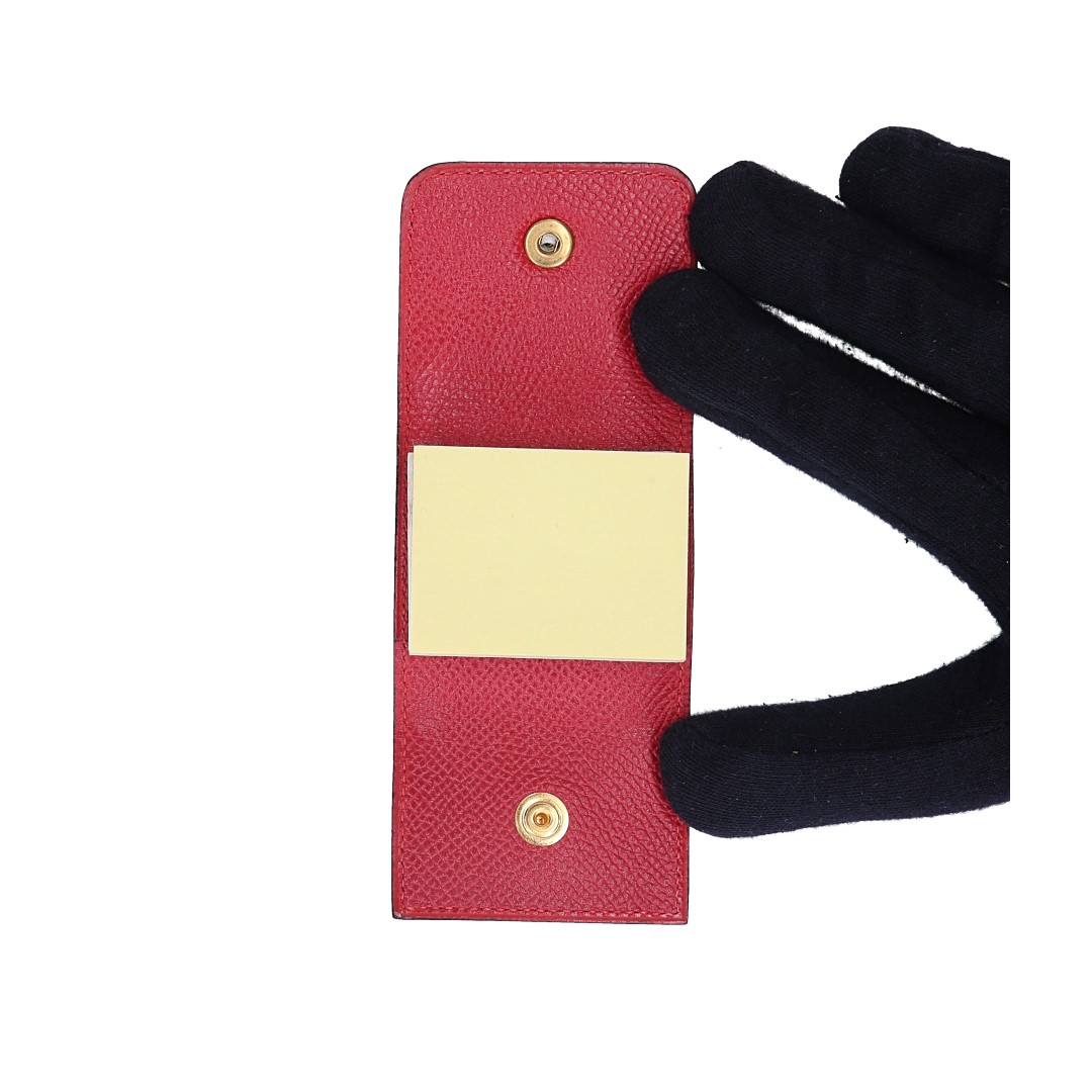 HERMÈS NOTEBOOK CASE MADE OF SMOOTH LEATHER IN GREEN