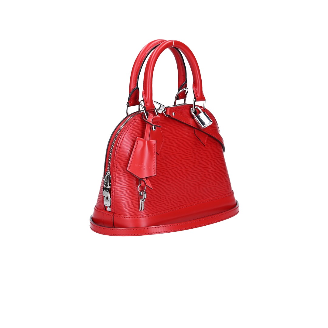 LOUIS VUITTON ALMA BB HANDTASCHE AUS EPI LEDER IN COQUELICOT (M41160)