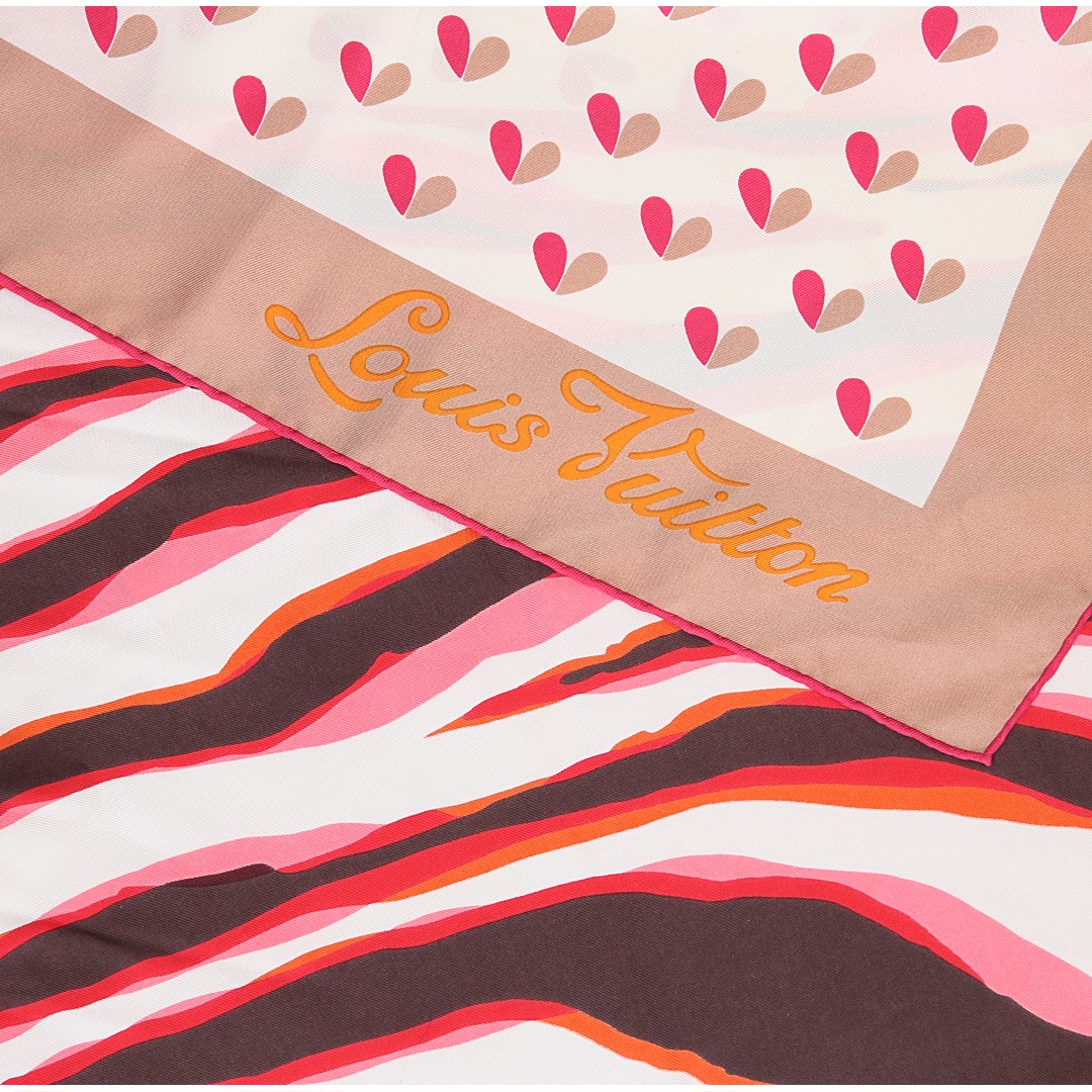 49900-LouisVuitton-Tuch-Blumen_2D_0002 LOUIS VUITTON CARRÉ TUCH 85 x 85 AUS SEIDE (400505)